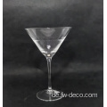 Klare Kristall -Martini -Brille mit goldenem Rand